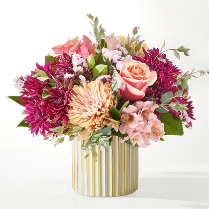 Berry Cobbler Bouquet with Ivory Vase –  Loop Flower Studio, Chicago IL