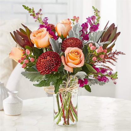 Moody Hues Bouquet –  Loop Flower Studio, Chicago IL