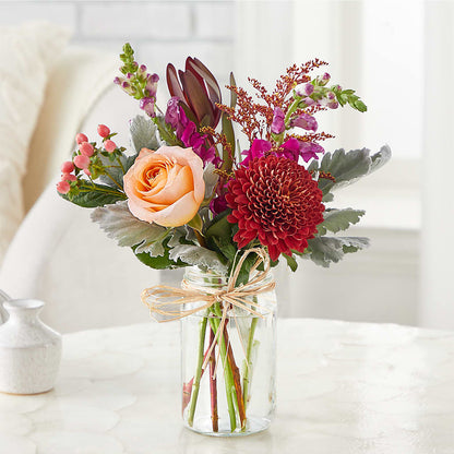 Moody Hues Bouquet –  Loop Flower Studio, Chicago IL