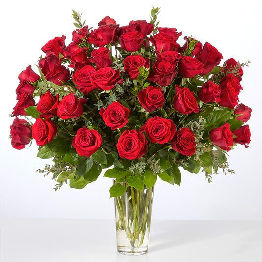 Forever Yours Fifty Stem Red Rose Bouquet –  Loop Flower Studio, Chicago IL