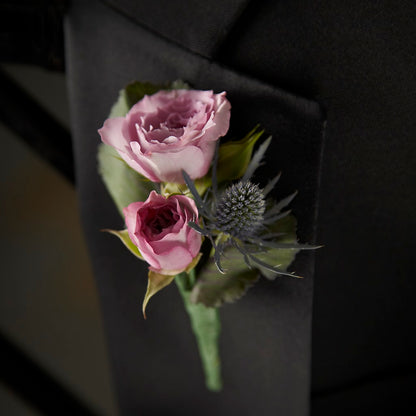 Veronica Boutonniere –  Loop Flower Studio, Chicago IL