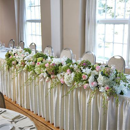 State of Joy Head Table Arrangement –  Loop Flower Studio, Chicago IL