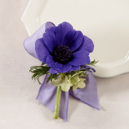 Purple Passion Boutonniere –  Loop Flower Studio, Chicago IL