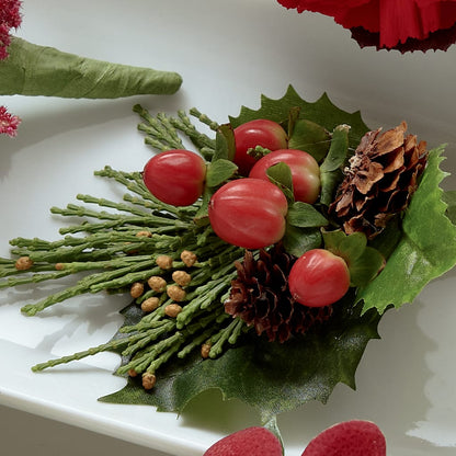 Red Berry Boutonniere –  Loop Flower Studio, Chicago IL