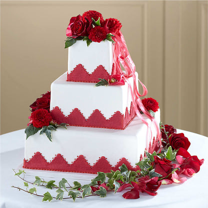 Forever Happiness Cake Decor –  Loop Flower Studio, Chicago IL